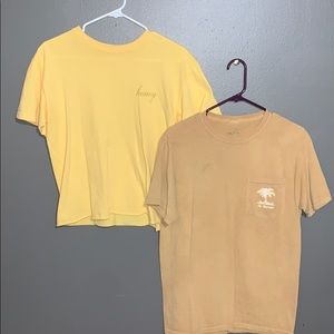 Crop J.GALT Honey shirt Mustard PS/LA T-Shirt